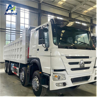 Sinotruk HOWO 420HP 8X4 LHD Diesel Automatic Commercial Dump Truck Chassis 31 Tons Euro 2 Emission Used Light Truck