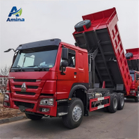 Sinotruck HOWO 6X4 Euro 3 Diesel Tipper Dump Truck 30 Ton 371-430HP for Zimbabwe Used Heavy Truck with Rear Camera